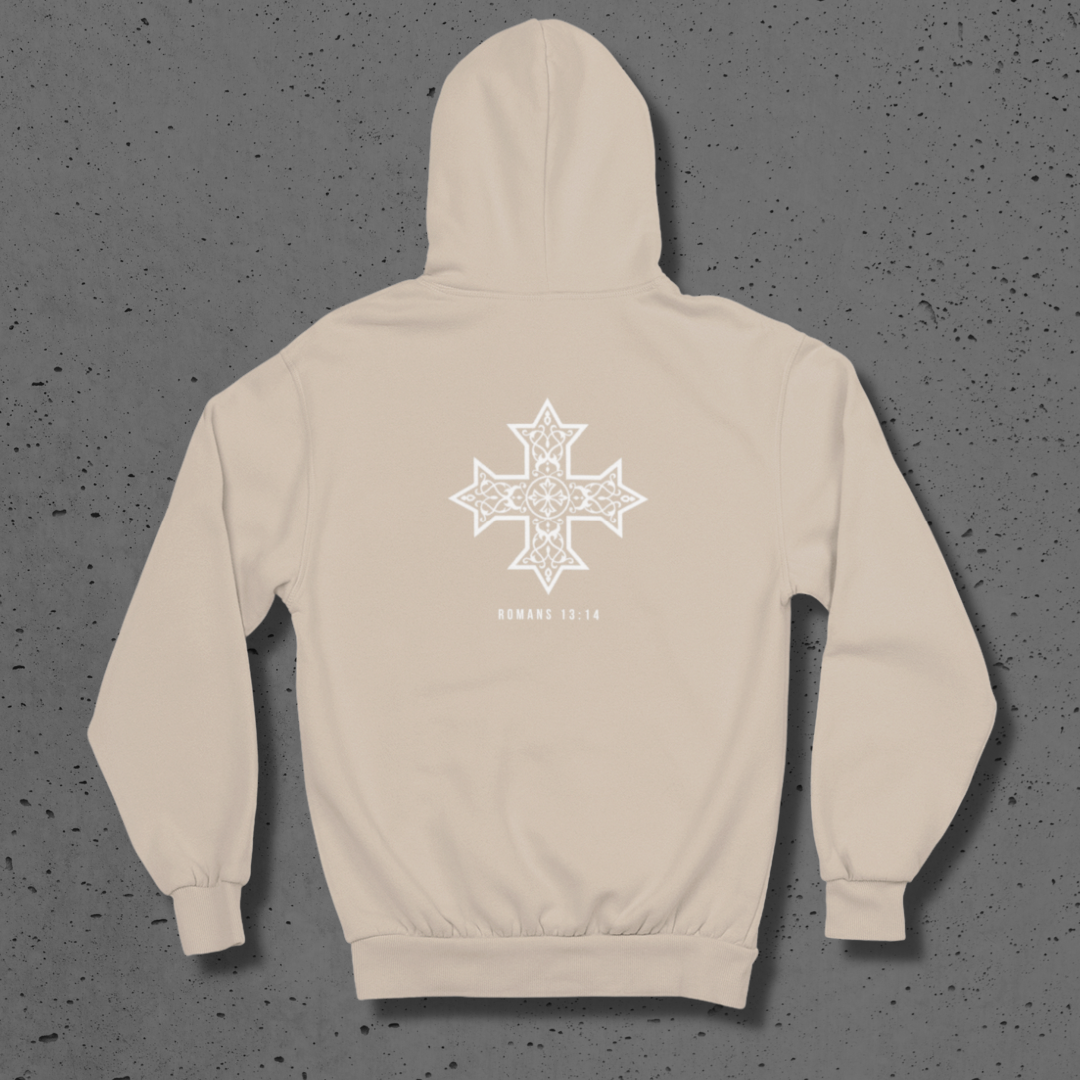 NEUTRALS COPTIC PUT ON CHRIST HOODIE